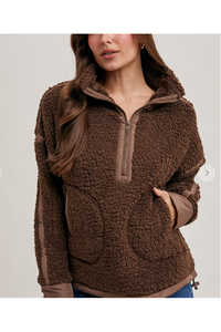 Brown Sherpa Fleece